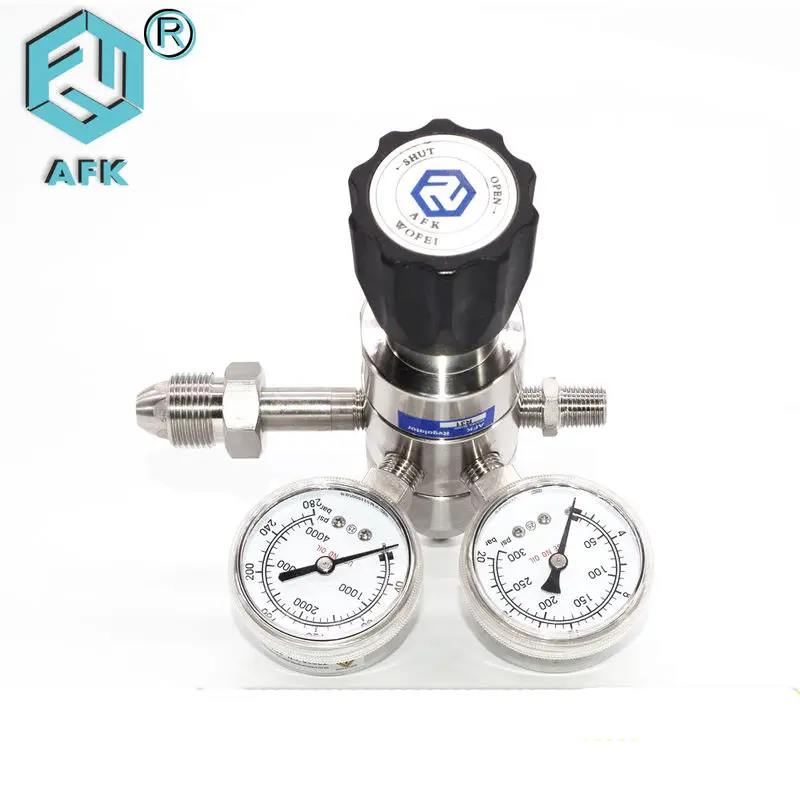 

CGA320 CGA580 CGA540 SS Pressure Reducers For Gas Dual Stage High
