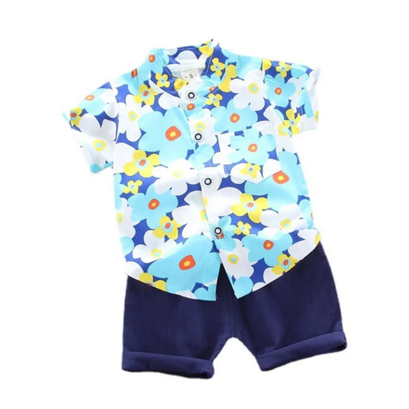 

Baby New Summer Fashion Clothes Children Boys Girls Cotton Shirt Shorts 2Pcs/sets Kids Toddler Casual Clothing Infant Tracksuit