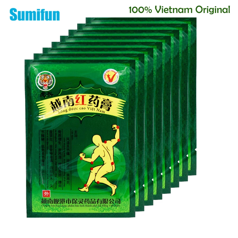 

64pcs/8bags Vietnam Original Pain Relief Plaster Rheumatoid Arthritis Shoulder Neck Back Waist Knee Ache Relieve Herbal Patch