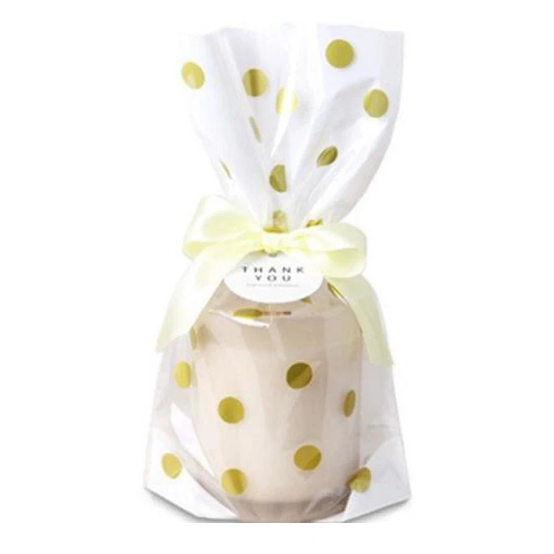 10Pcs/lot Cute Stripe Wave Point Candy Bag Plastic Gift Bags for Cookie Biscuits Snack Baking Packaging Festival Party |