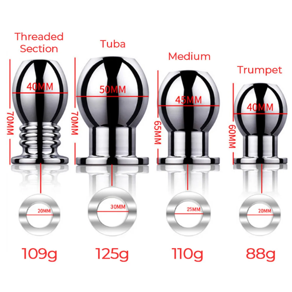 1 шт. металлический полый анальный штекер туннель Анальная пробка секс-игрушки