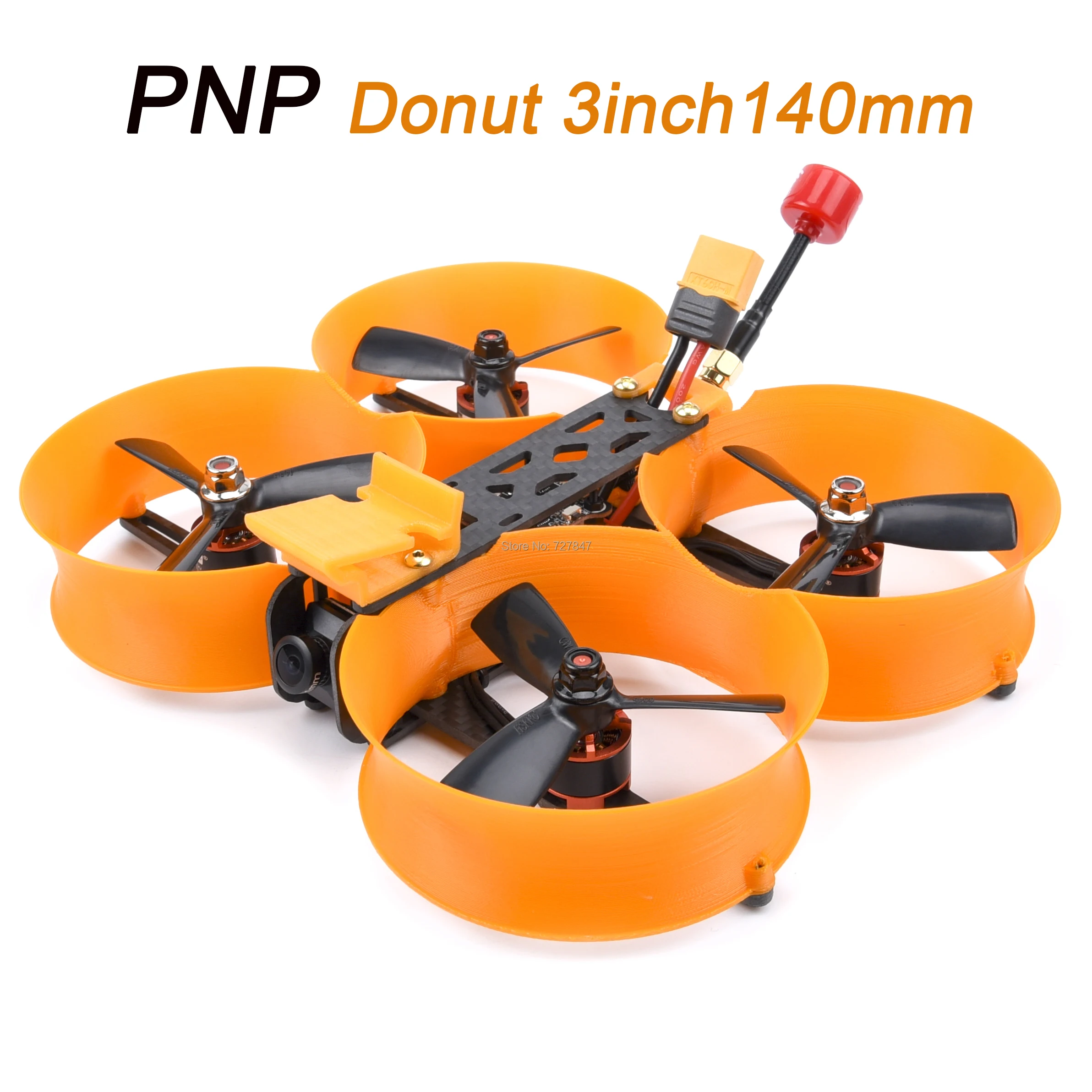 

PNP пончик 3 дюйма 140 140 мм рама из углеродного волокна 1507 двигатель 35A BLHELI_S ESC Mini F3 / F4 управление полетом XF5806 FPV гоночный Радиоуправляемый Дрон