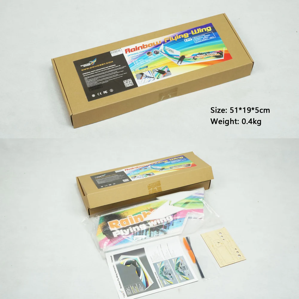 Танцевальные крылья хобби E0511 радужные летающие V2 радиоуправляемый самолет 800 мм