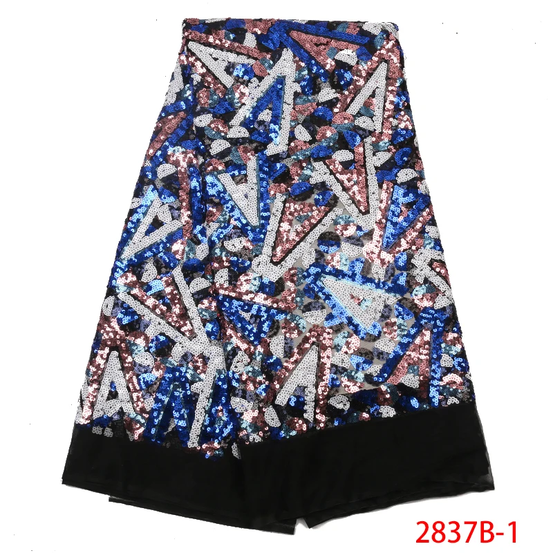 

Африканская сетка кружева Горячая продажа, нигерийский Тюль Связки Кружева Ткань, последние французские кружева с блестками для вечерних п...