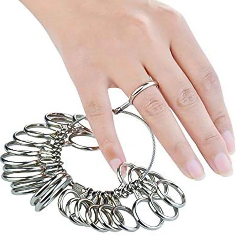 

Women Ring Measurement Tool Ring Sizer UK Measure Scales Tools For Measuring Rings Diameters Finger Gauge Jewellery Sizing Tools