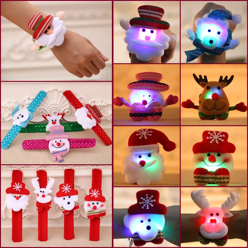 

Christmas Clap Circle Toys Glowing Hand Ring Ornaments Christmas Decorations for Home Gifts New Year Decorations 2022 Home Decor