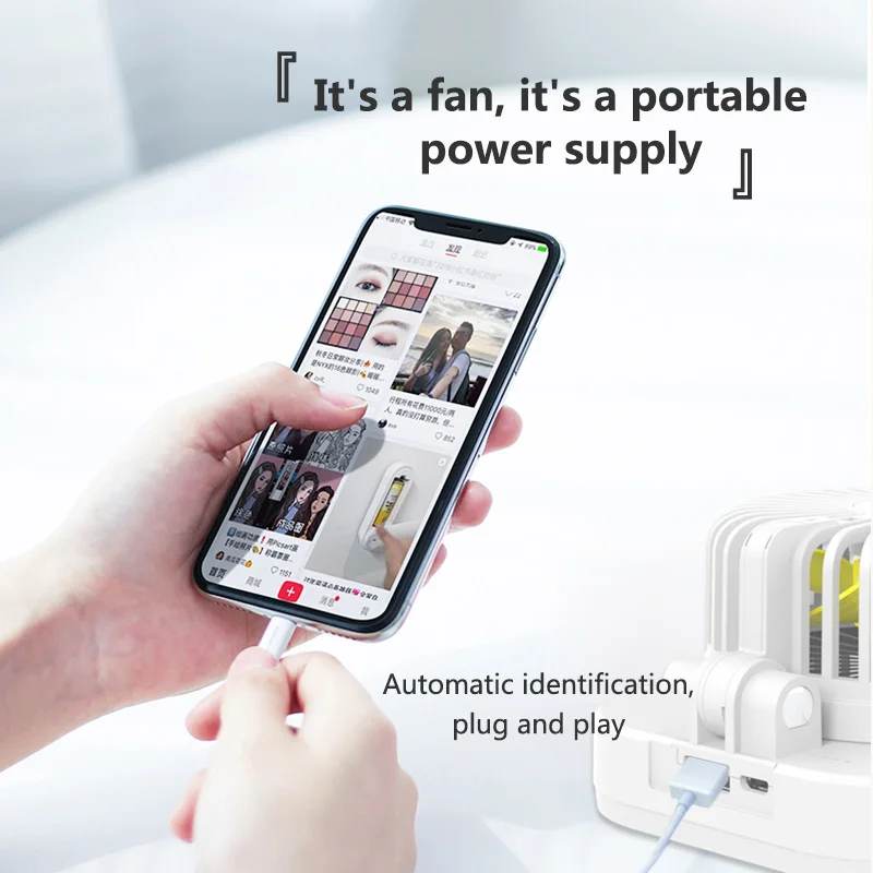 

Travel USB Folding Spray Fan Rechargeable Mini Multifunction Desktop Hanging Neck Pocket Small Fan With Light For Office Outdoor