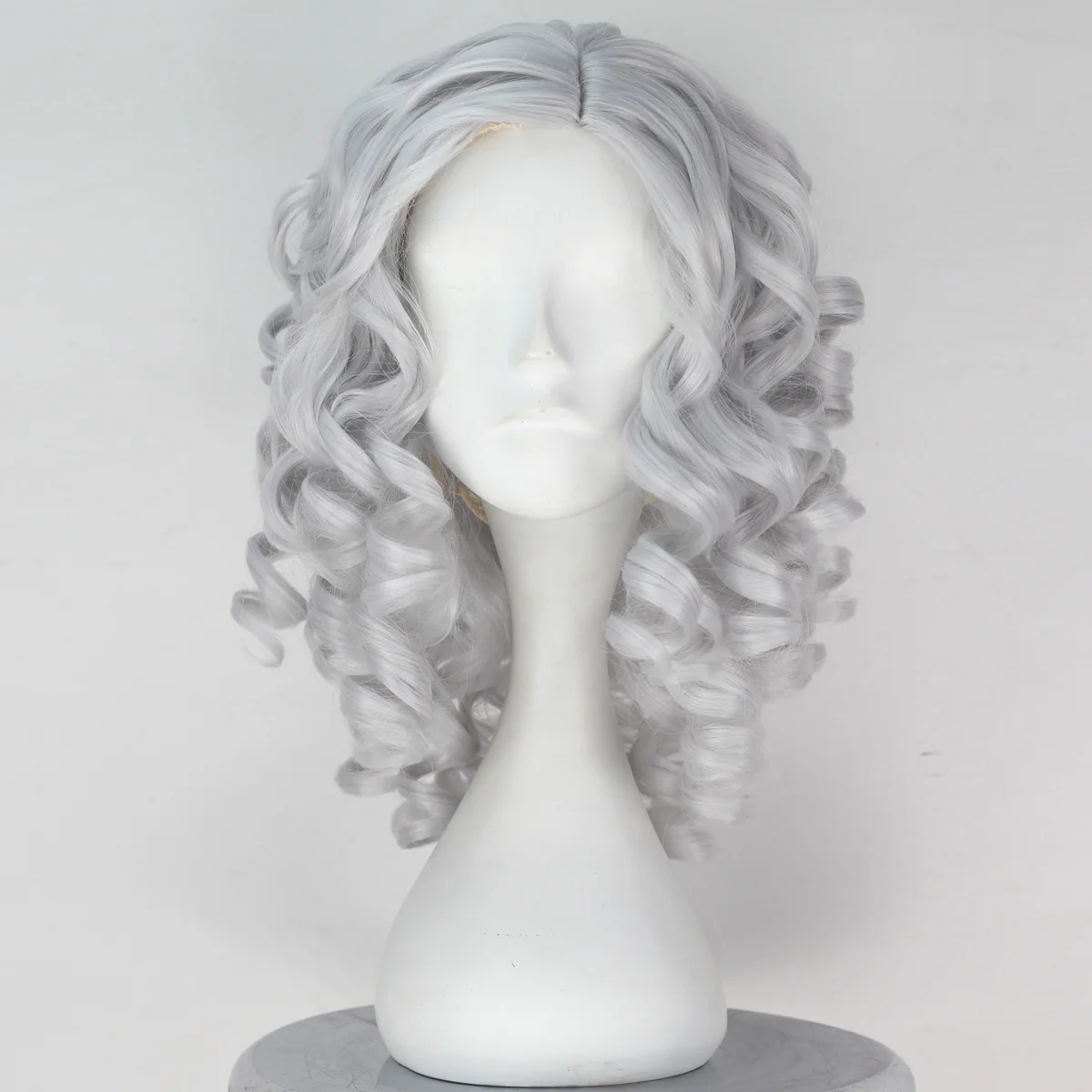 Movies Cinderella Fairy Godmother Women Short Curly Synthetic Hair Heat Resistant Cosplay Wig images - 6