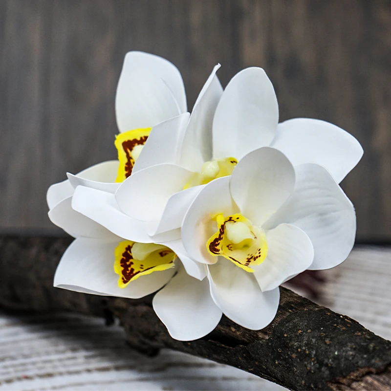 

SunMade искусственные белые орхидеи, букет, 4 шт.