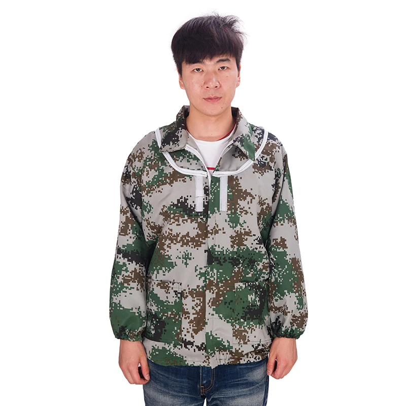 

Beekeeping clothing Outdoor worker jacket Mosquito proof Fishing jacket beekeeping jacket removable hat Sunscreen jacket