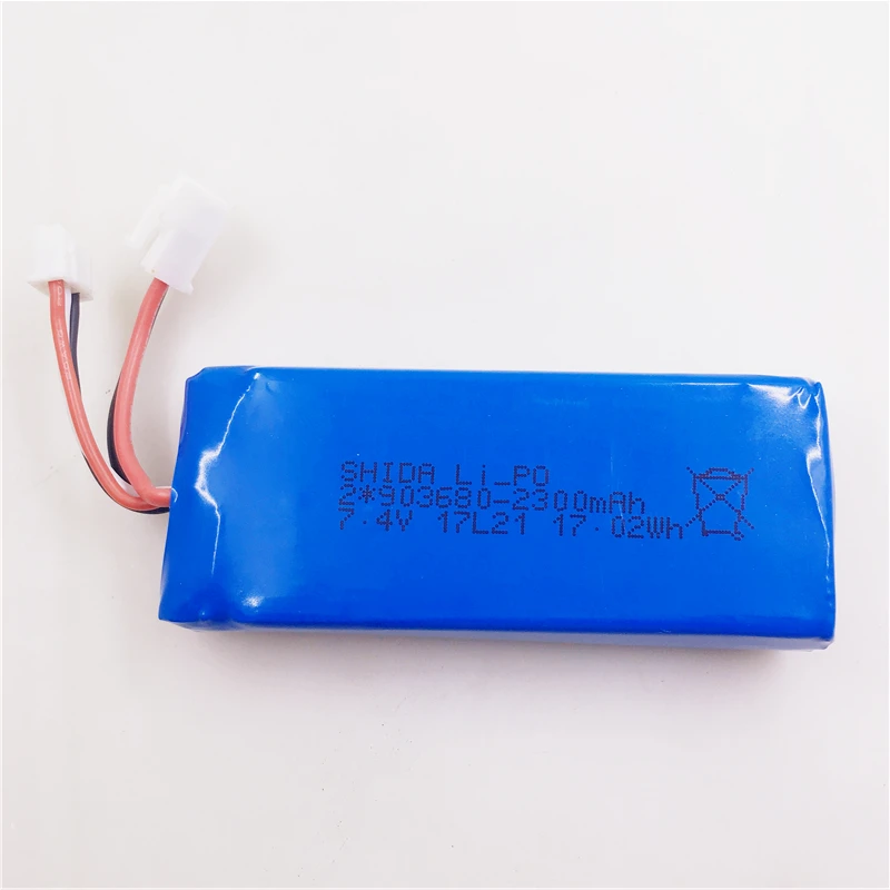 

(In stock) 7.4v 2300mAh Li-po Battery For WLtoys Q323 Q323-B Q323-C RC Quadcopter Spare parts Accessories