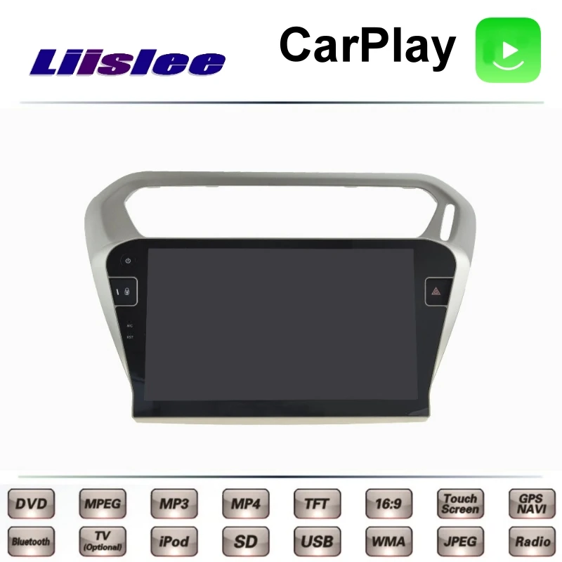 Автомагнитола LiisLee для Peugeot 301 Citroen C Elysee 2012 ~ 2017 мультимедийный телевизор DVD GPS радио