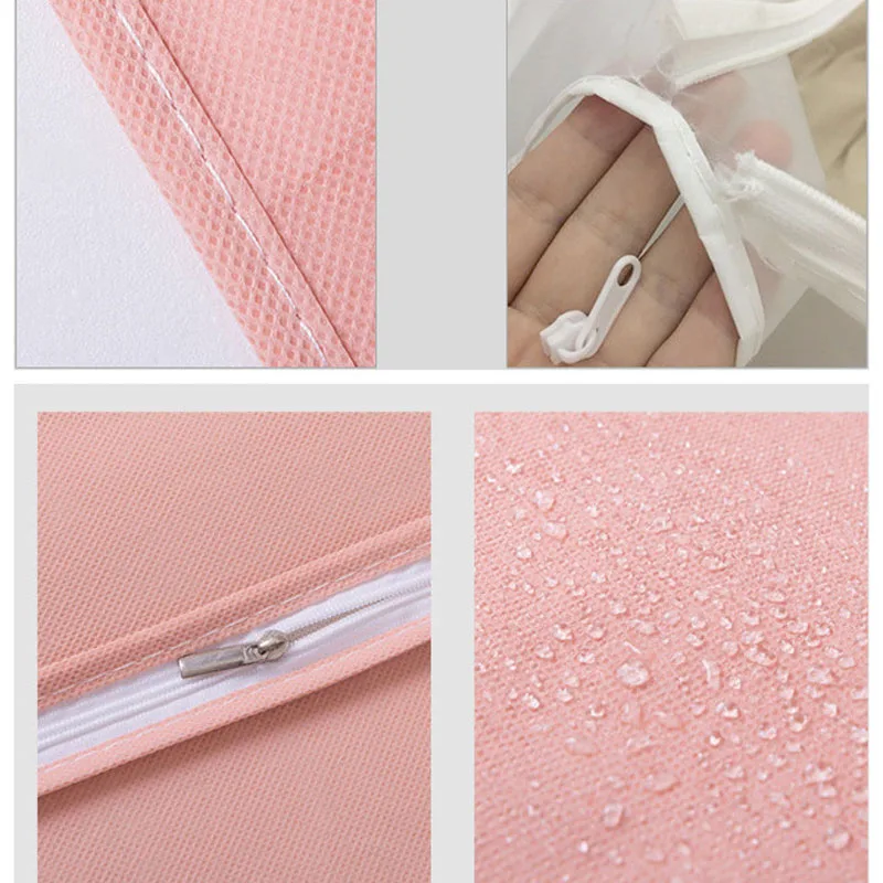 

Clothes Dust Cover Household Clothing Coat non-woven Suit Cover Bedroom Clothes Hanging Bag Adult Child Style Moisture-proof