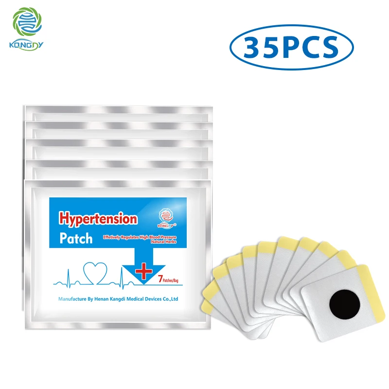 

KONGDY 35Pcs Hypertension Patch Control of Hypertension Reduce Blood Pressure Chinese Medical Plaster Clean Blood Vessel