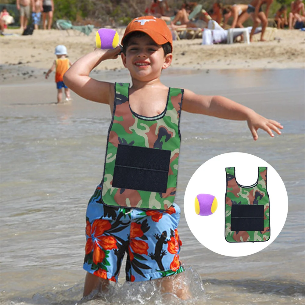 

2 Sets Creative Sticky Costumes Sticky Vest Outside Game Vest