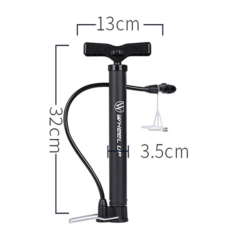 WHeeL UP Portable Bicycle Pump 120 PSI High Pressure Cycling Ball Inflator Standing Bike Hand Pump Motorcycle Tyre Hand Inflator