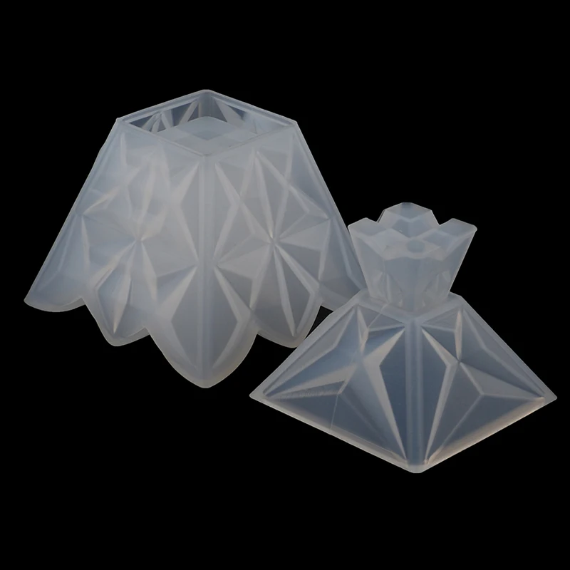 

Transparent Silicone Mould Pyramid Storage Box Jewelry Mold Art Decoration Epoxy Resin Molds Jewelry Tools