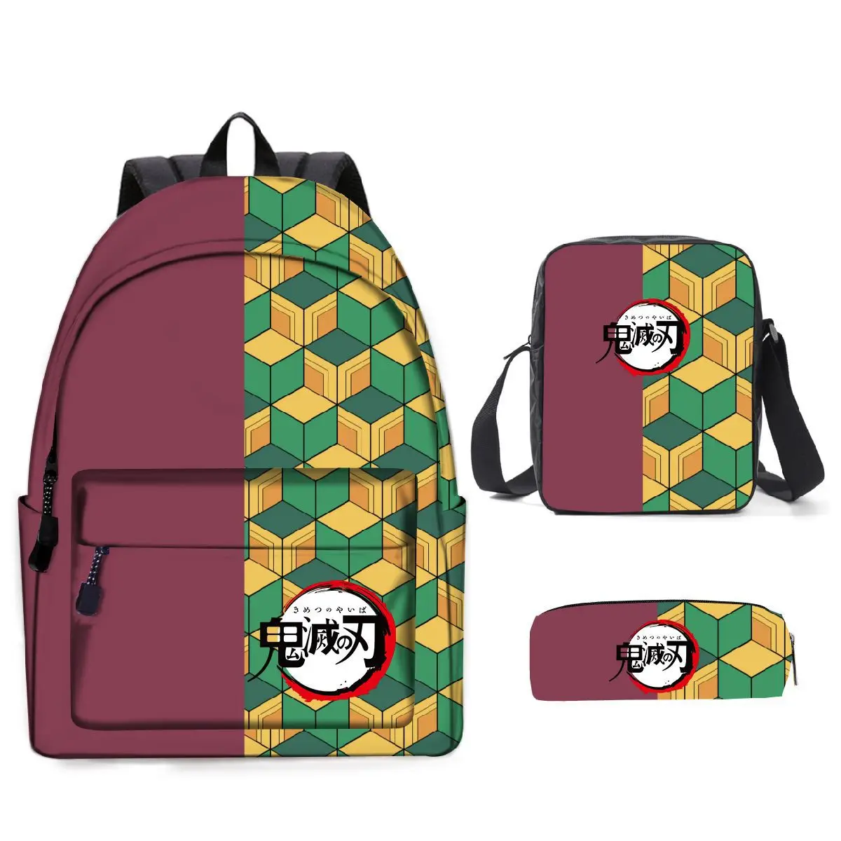 3 шт. рюкзак для ноутбука сумка мессенджер на плечо косплея|Мужские рюкзаки| |