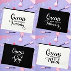 Queen Born In January женская косметичка косметический чехол для путешествий Органайзер для туалетных принадлежностей женский клатч кошелек подарок на день рождения подарки