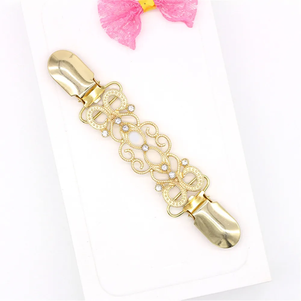 

5Pcs/set Combination Ancient Silver Gold Sweater Collar Tightening Clip Clothing Shawl Clip Boutonniere Accessories