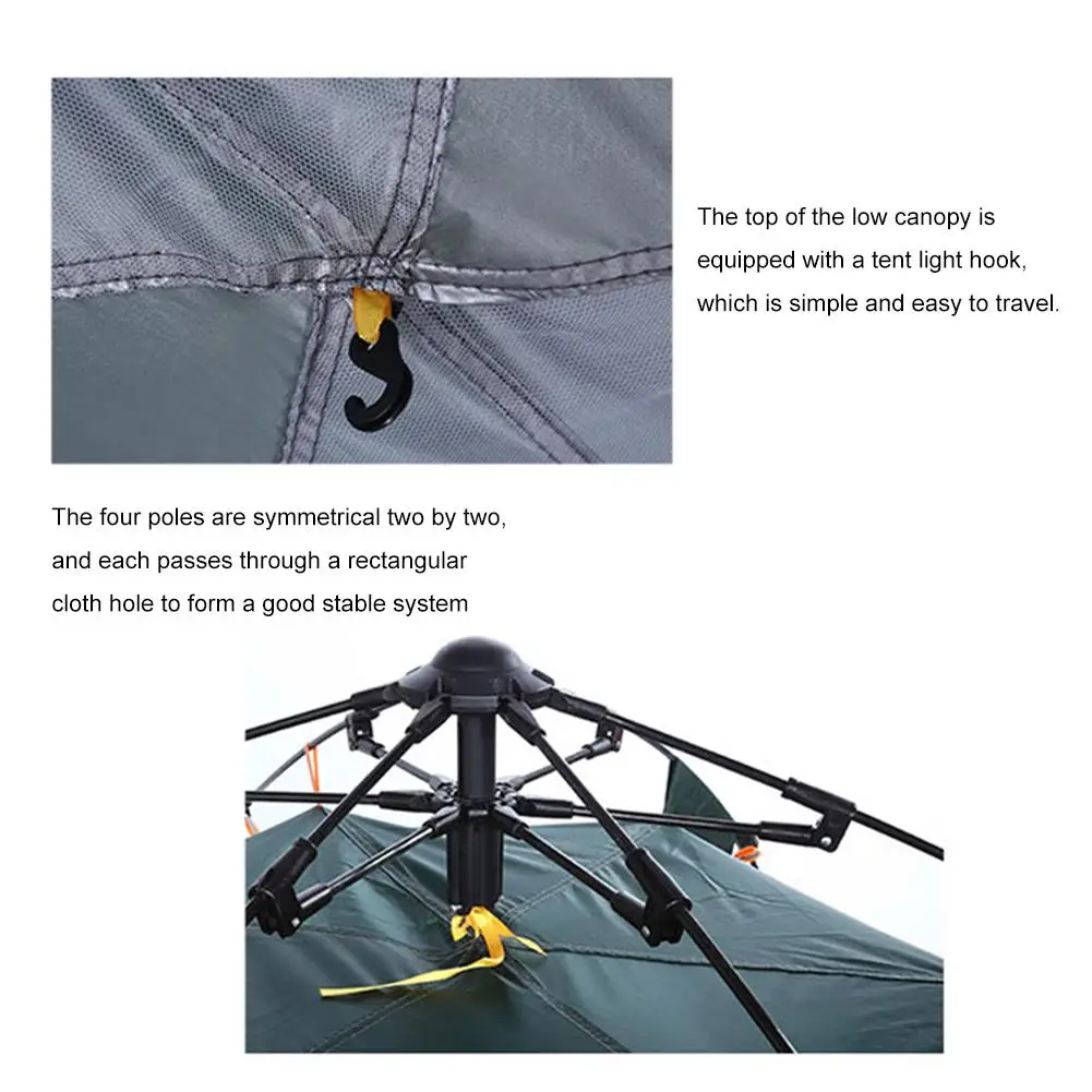 Палатка для кемпинга водонепроницаемая на 2 человек легкая в использовании