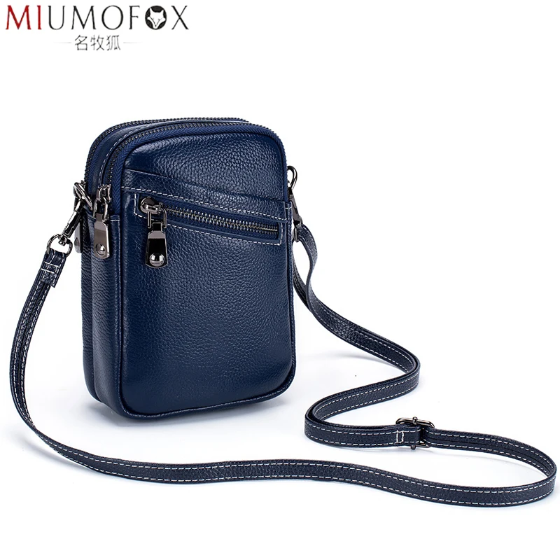 Женская кожаная сумка на двойной молнии| |