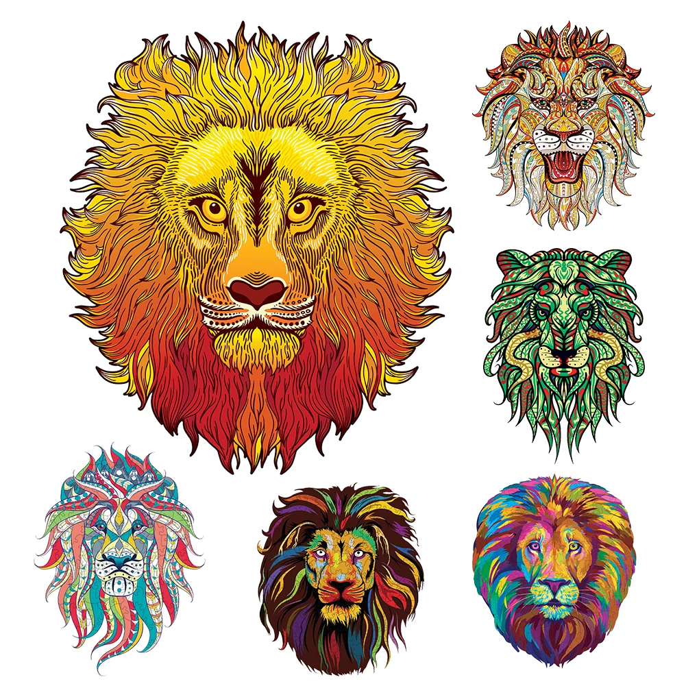 

Wooden Jigsaw Puzzle 3D Lion Assembled Model Set Children's Toys Children's Boys Birthday Gifts Christmas Gifts