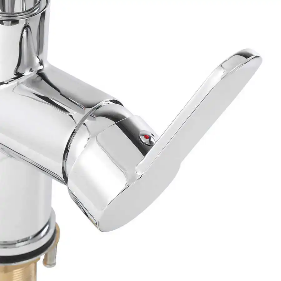 

G1/2 Modern 3 in 1 Filter Purifier Kitchen Faucet Double Handle Pull-Out Sink Hot Cold Water Tap