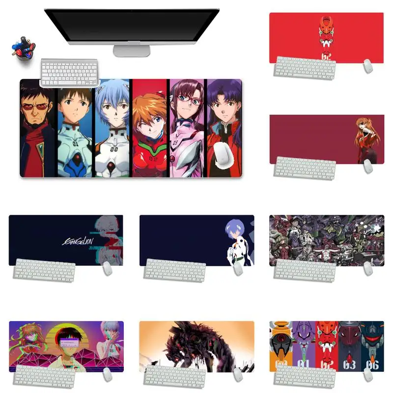 

Evangelion MousePad Anime Rubber Mouse Durable Desktop Mousepad Desk Table Protect Game Office Work Mouse Mat pad