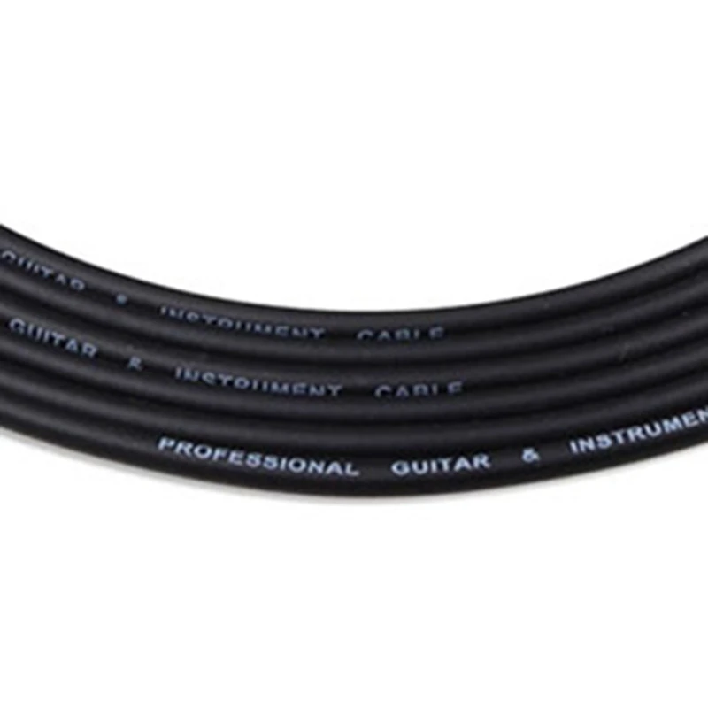 

10 Solderless Connections Design Guitar Cable DIY Guitar Pedal Patch Cable Kit Black Cap Plug 3 Meters Cable