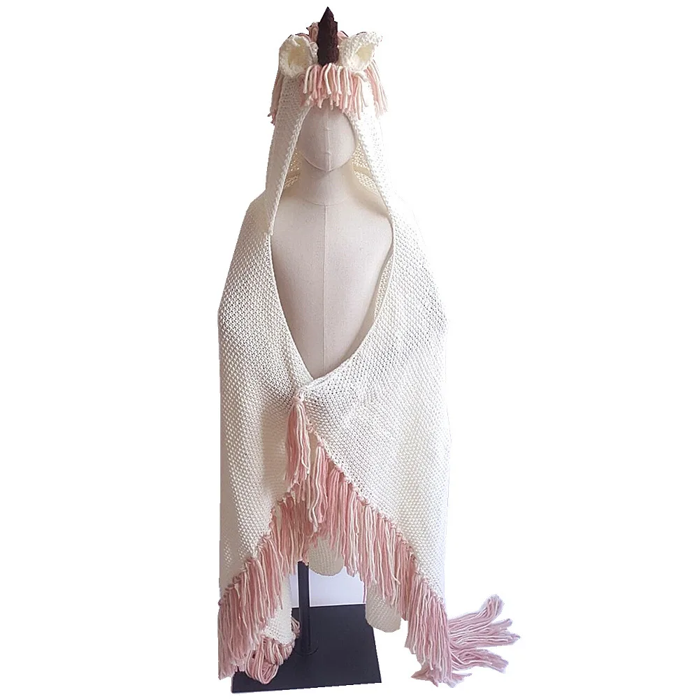 Детское одеяло с мультяшными животными накидка капюшоном плед детский подарок