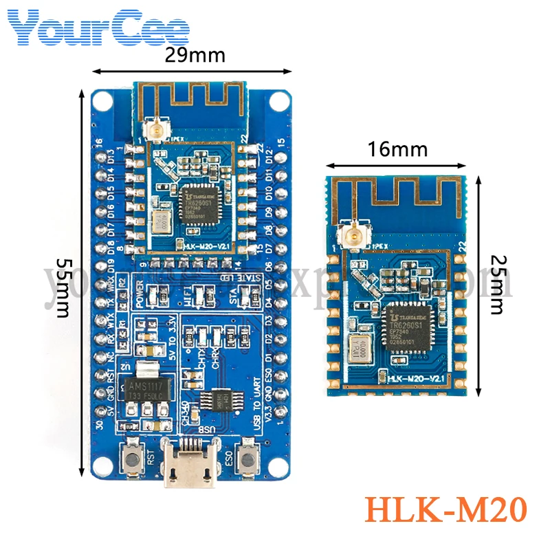 HLK-M20 беспроводной модуль с последовательным портом Wi-Fi IOT Прозрачная передача