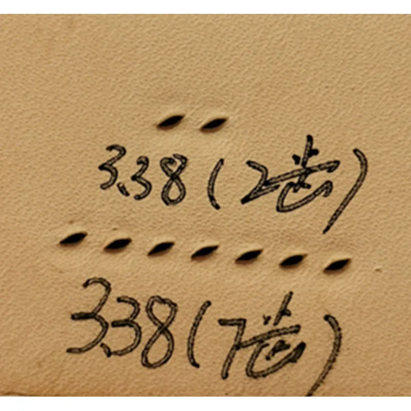 Черное кожевенное ремесло отверстие в форме оливкового отверстия перфоратор