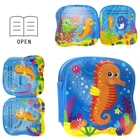 Детская книга для ванны, водный коврик с маленькими рыбками из пены, животик, детский игровой коврик, время, Детская образовательная игрушка, плавающая книжка из ЭВА