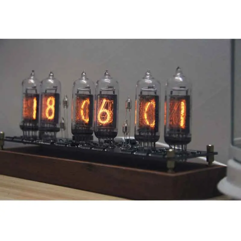 IN-14 Glow Tube Clock Colorful LED Backlight IN14 Nixie USB Electronic DIY Digital Gift Boyfriend | Дом и сад