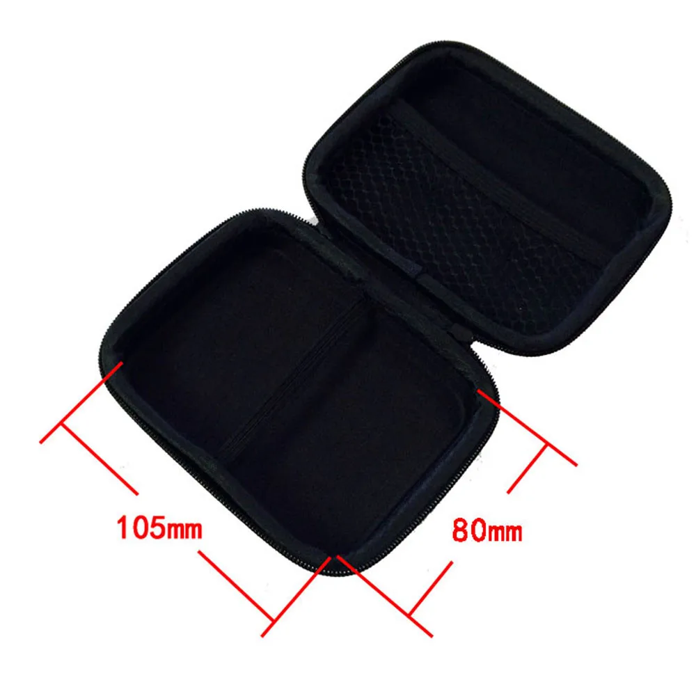Портативный мини-круглый жесткий чехол для хранения на молнии сумка наушников