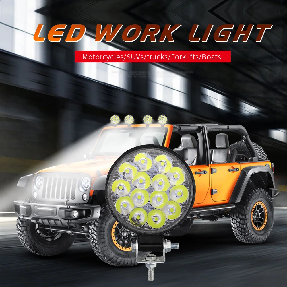 

Lamp Working lights Off-road Round Vehicles Waterproof 60 Replacement