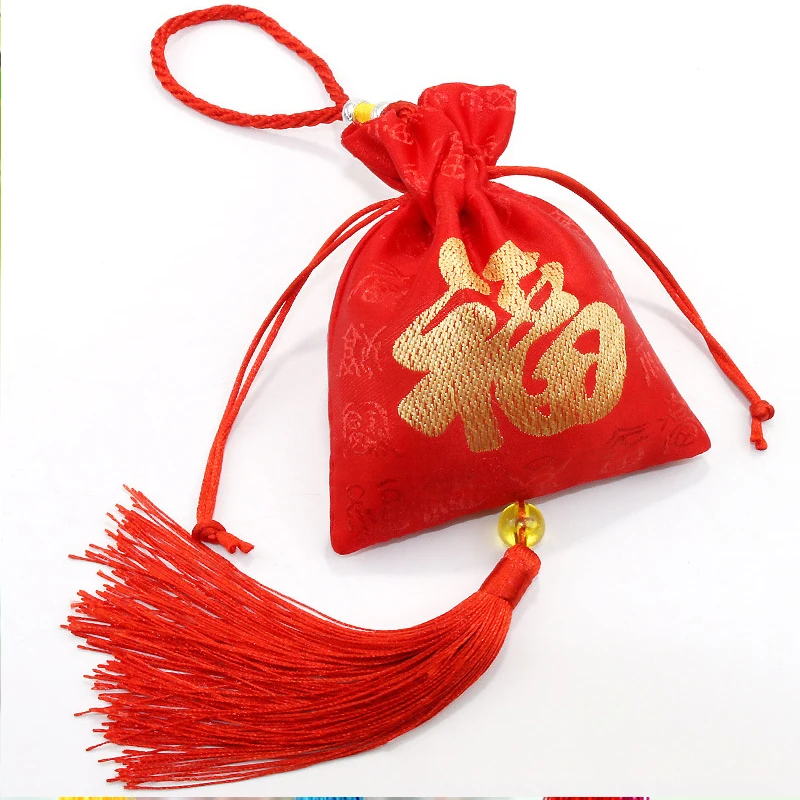 Lucky Bag Chinese Style Double-sided Embroidery Sachet Empty Bag Woman Jewelry Home Small Object Storage Bag Gift New Year Bags images - 6