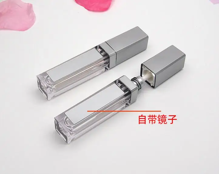 1 шт. светодиодная акриловая трубка для губ 7 мл глазурь с зеркалом акриловый блеск со светодиодной