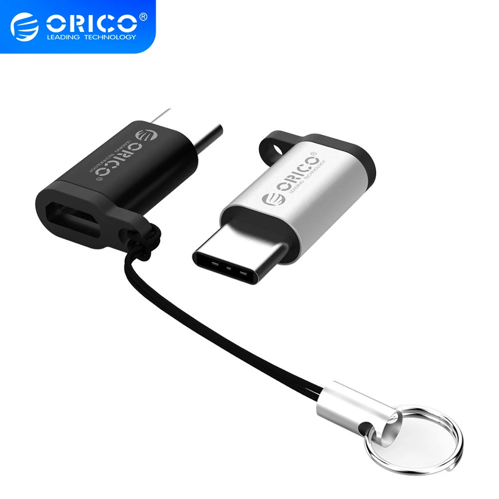 Адаптер ORICO OTG Micro USB к Type C адаптер переходник для зарядки iphone передача данных