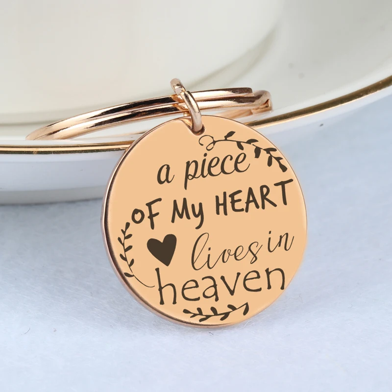 Мемориал круглые ювелирные изделия выгравированы кусок моего сердца жизни на