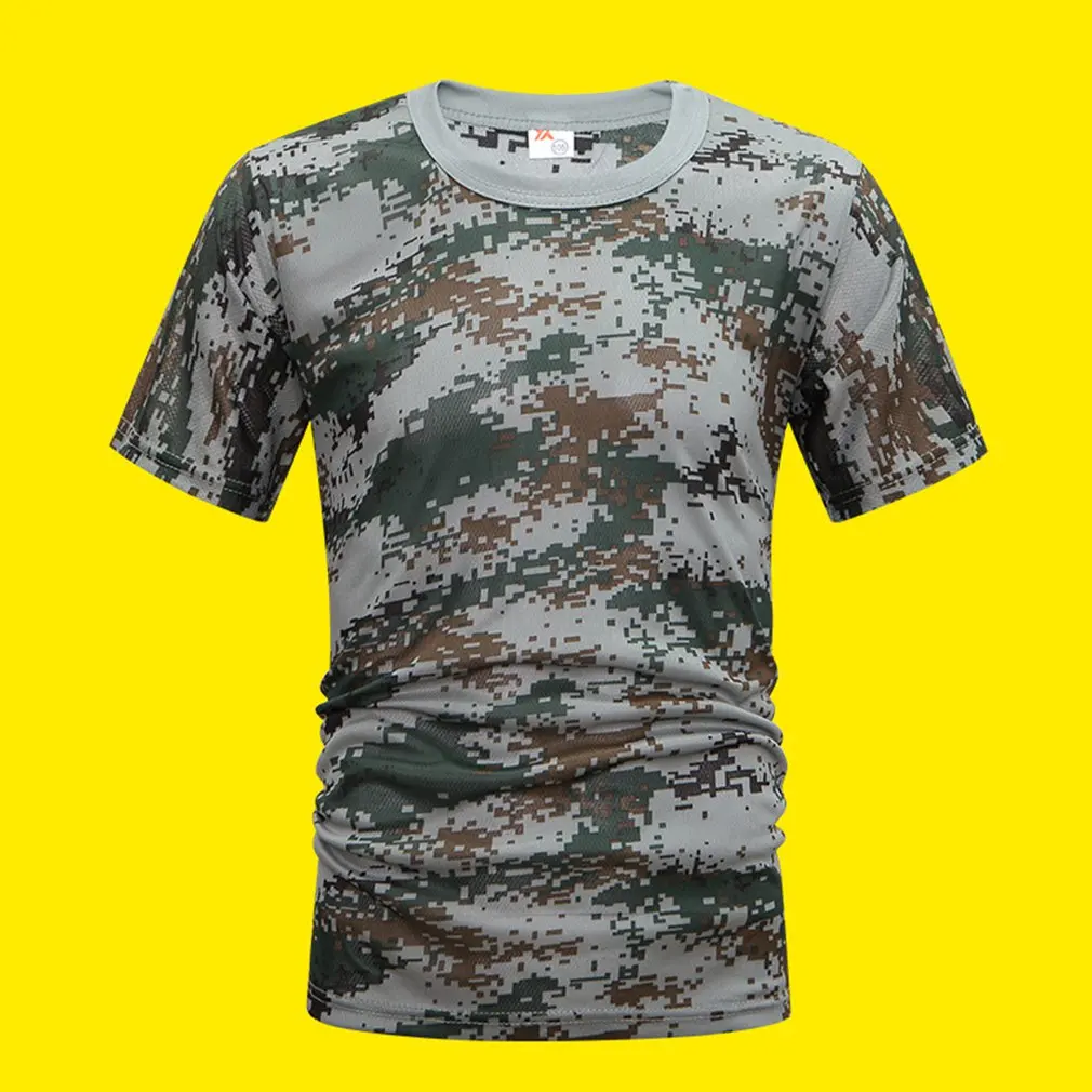 

Military Training Physical Clothing Camouflage Short Sleeve Loose Breathable Unisex
