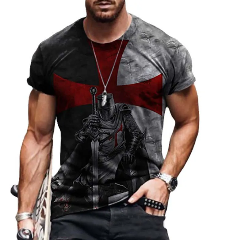 

Summer Harajuku Colorful Men's Casual Short Sleeve Fashion Round NeckT-shirt Slim Fit Muscle Streetwear Clothing Man's Tshirt