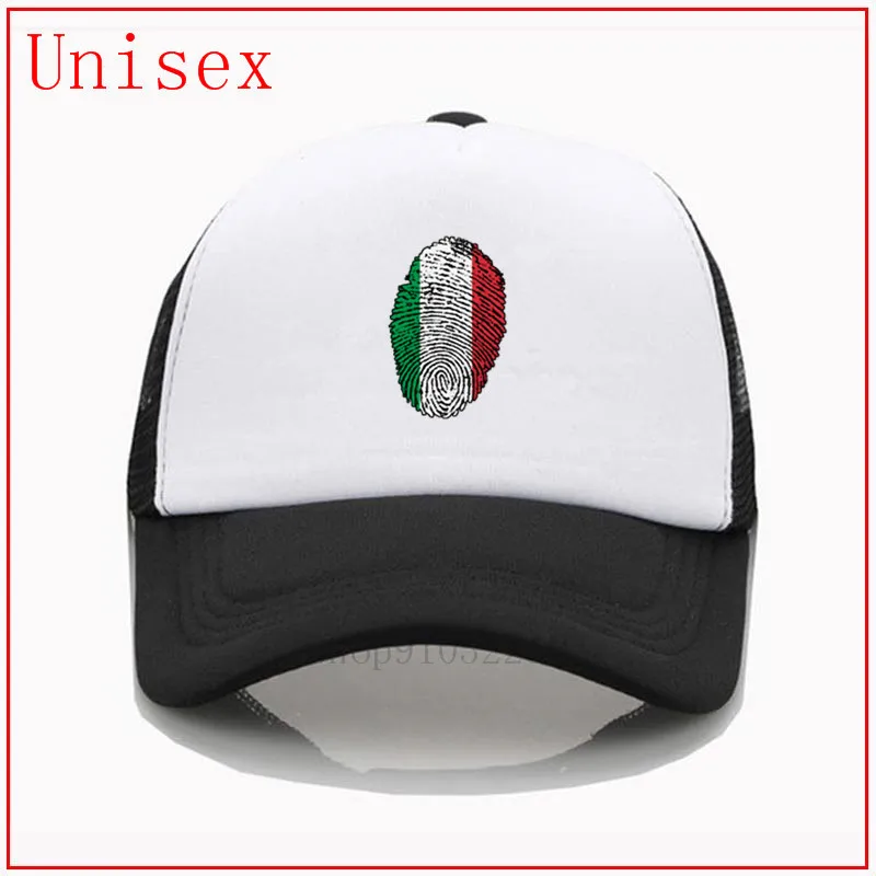 Итальянский флаг отпечаток пальца 2020 новая бейсболка черная шляпа модные