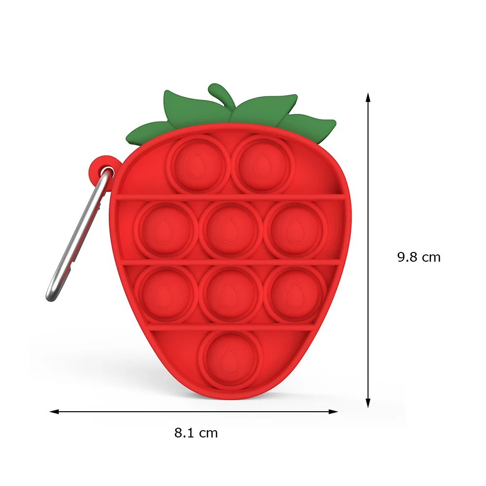 

Fidget Toy Bubble Sensory Autism Squishy Stress Reliever Toys Adult Child Funny Anti-stress with Keychain Fidget Reliver Stress