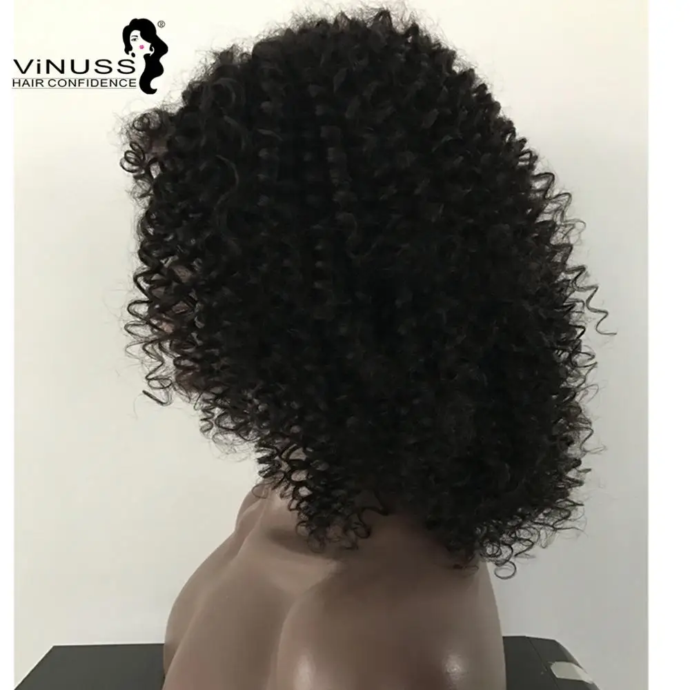 買取 Vinuss ホット販売レースフロント人間の髪かつらボブスパイラルカーリー 13*6 レースフロントかつらと事前摘み取らベビーヘアー