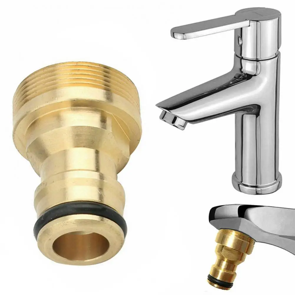 

Tap Connector Clear Thread Secure Connection Copper Alloy Male Female Threaded Hose Pipe Faucet Tap Adapter Home Supplies