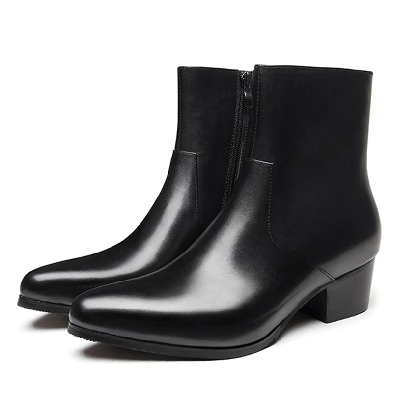 Мужские зимние ботильоны в итальянском стиле теплая обувь для верховой езды на