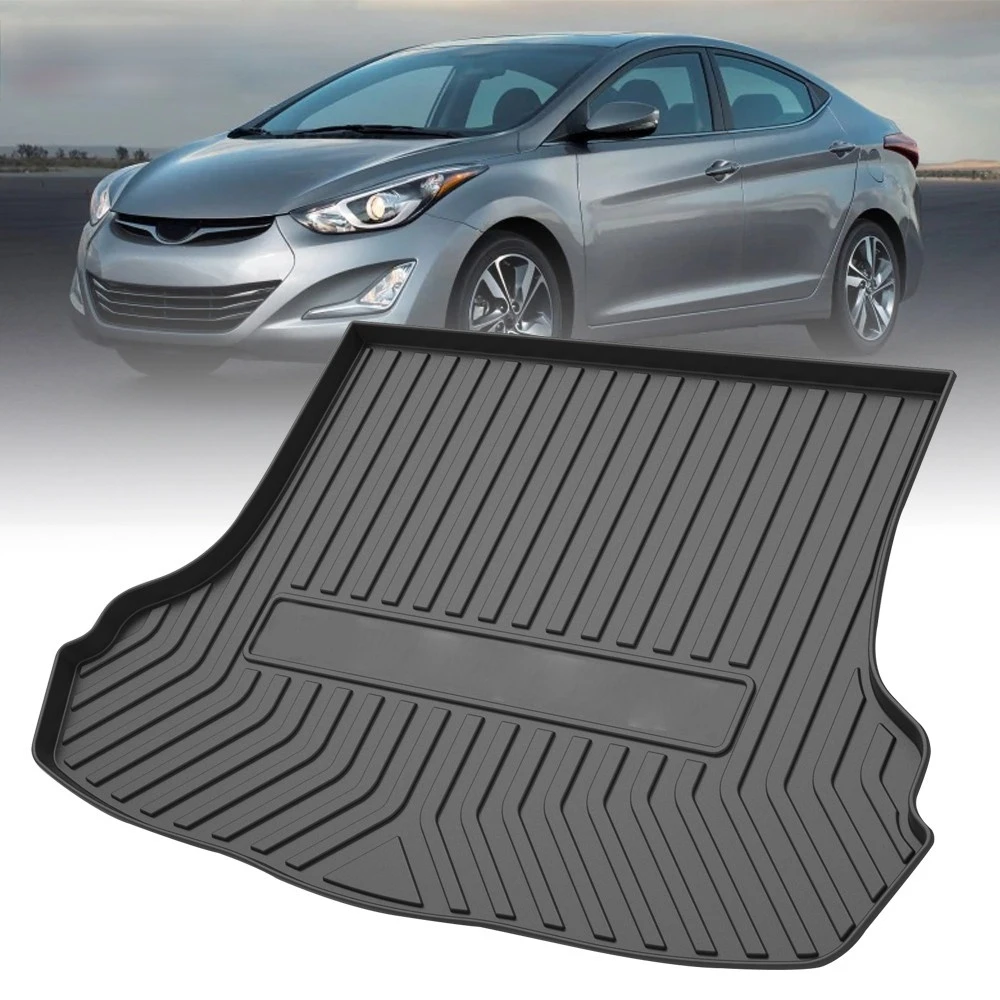 

TPE Trunk Mat For Hyundai Elantra 2012 2013 2014-2016 Car Waterproof Non-Slip Custom Rubber 3D Cargo Liner Accessories