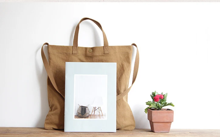 Повседневная Холщовая Сумка-тоут для женщин удобный тканевый мессенджер с